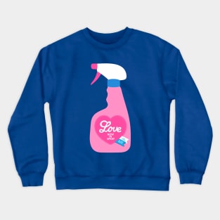 Pink Love in spray Crewneck Sweatshirt